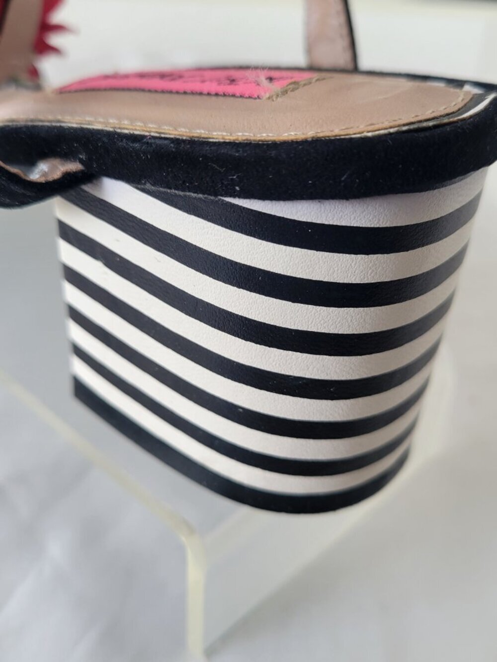 Betsey Johnson "Adde" Floral Block Heel Sandals – Size 9 - Picture 8 of 16